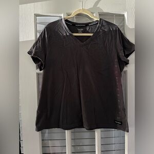 Calvin Klein Performance V-Neck T-shirt- Size 1X- Gray